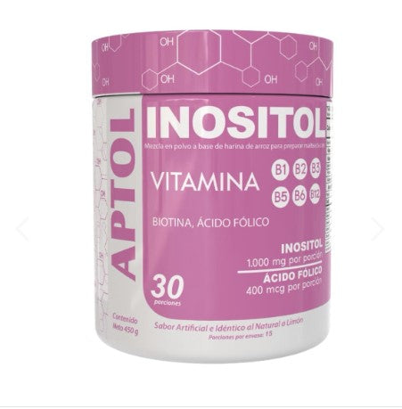 🧴✨ INOSITOL EN POLVO  -   MULTIVITAMINICO, BIOTINA, ÁCIDO FÓLICO - 450 GRAMOS